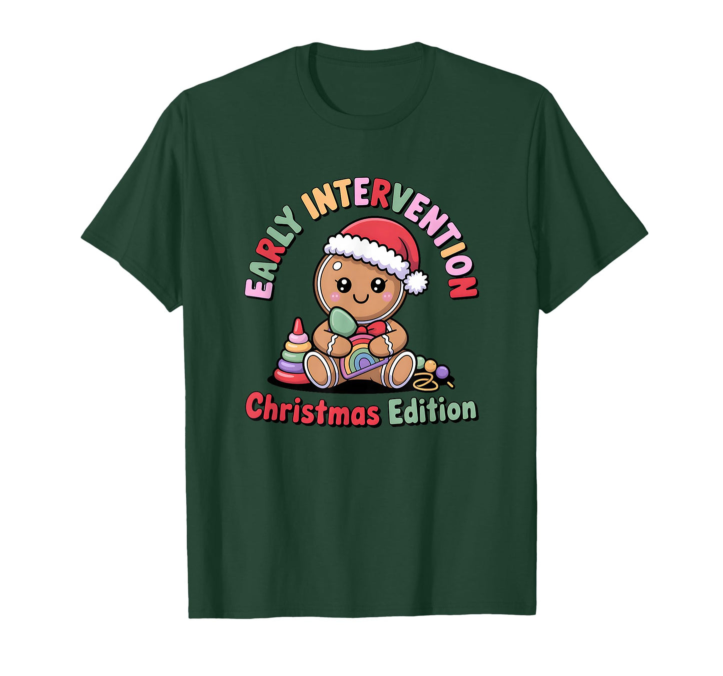Cute Gingerbread Early Interventionist T-Shirt