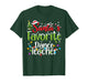 Santa Favorite Dance Teacher Christmas Lights Family Xmas T-Shirt