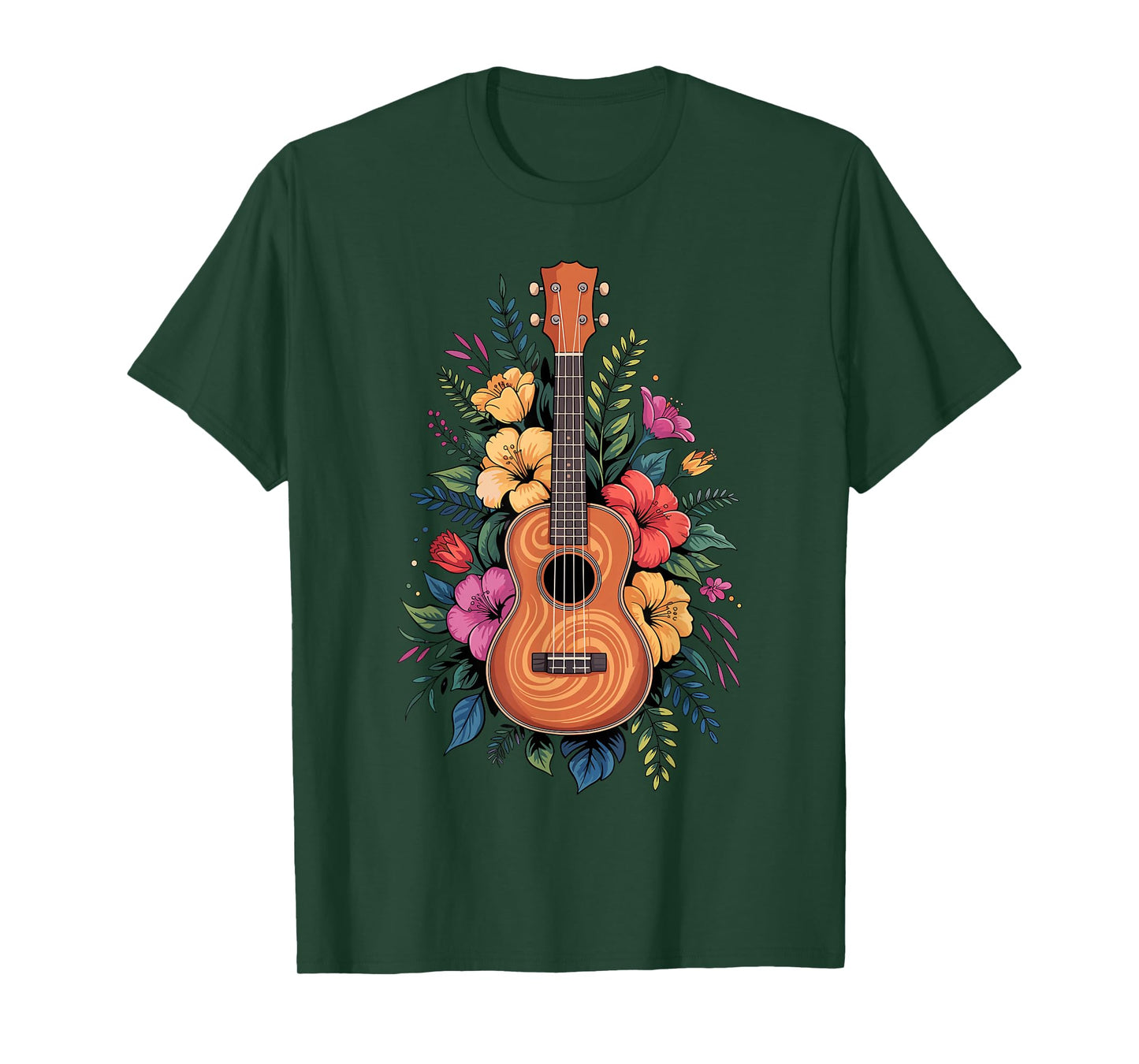Funny Ukulele Art for Women Girls Uke Player Ukulele Lover T-Shirt