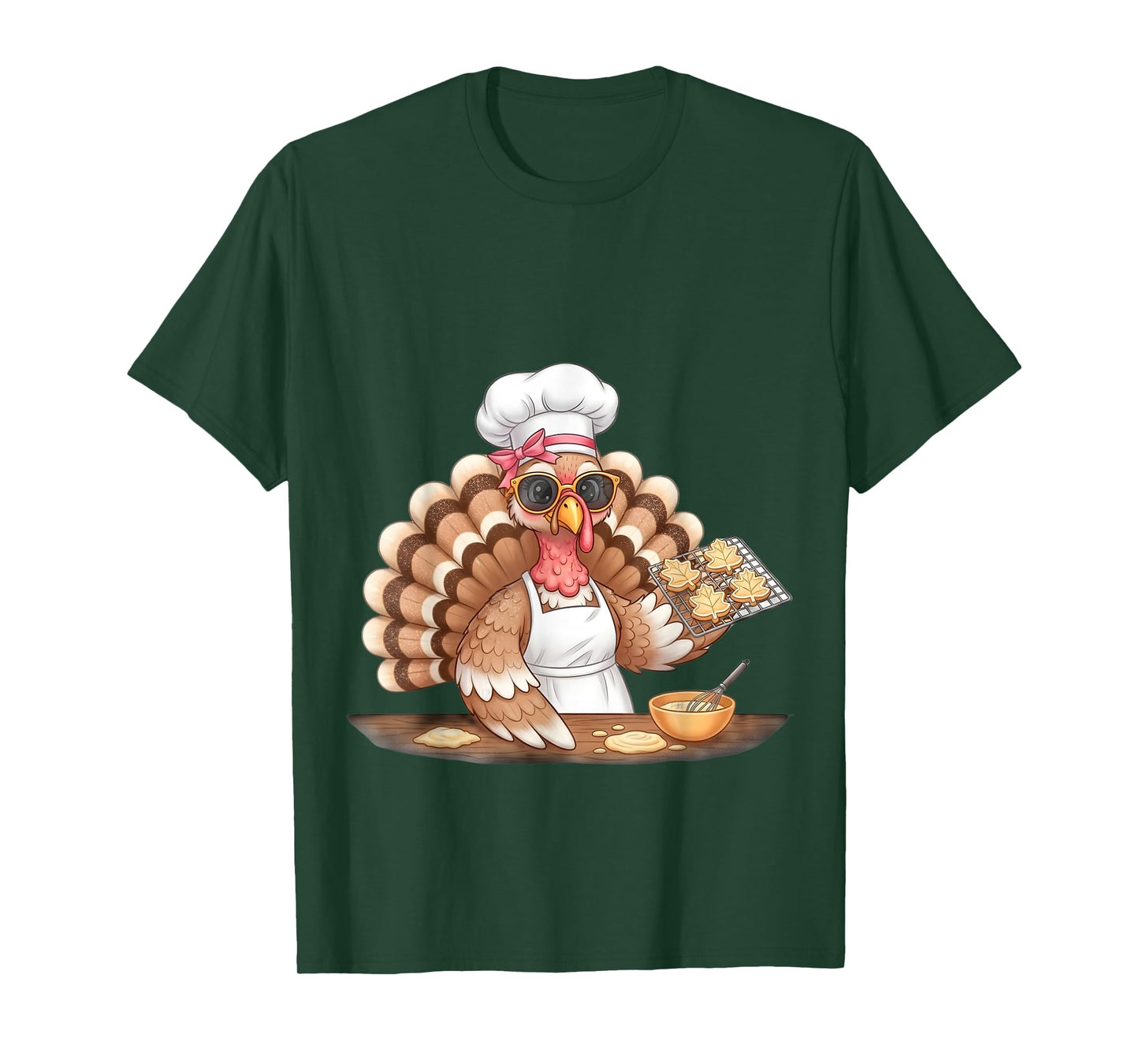 Funny Thanksgiving Turkey Baker Fall Cooking Season Humor T-Shirt