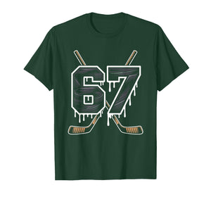 Hockey 67 Six Seven Alpha Slang 6 7 Meme Kids Teachers Boy T-Shirt
