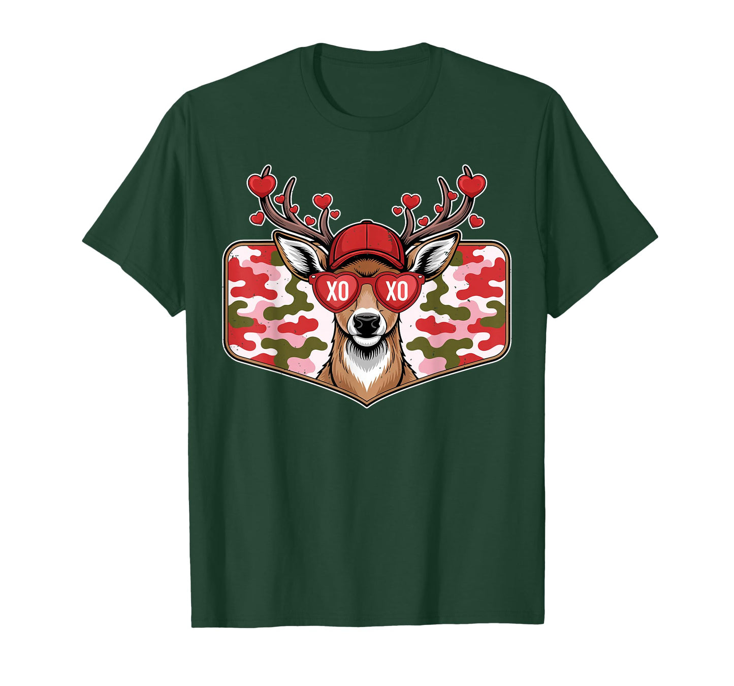Valentine Buck XO for Boys Girls Men Women Valentines Day T-Shirt