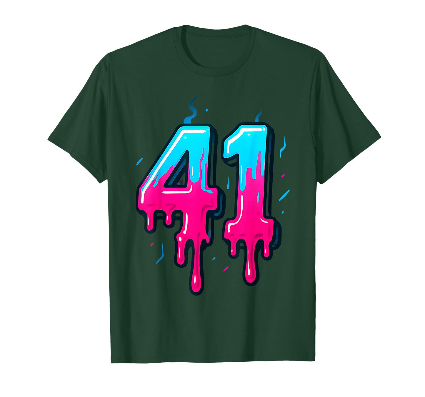 41 Ice Cream Drip Meme Forty One Four Gen Alpha Slang T-Shirt