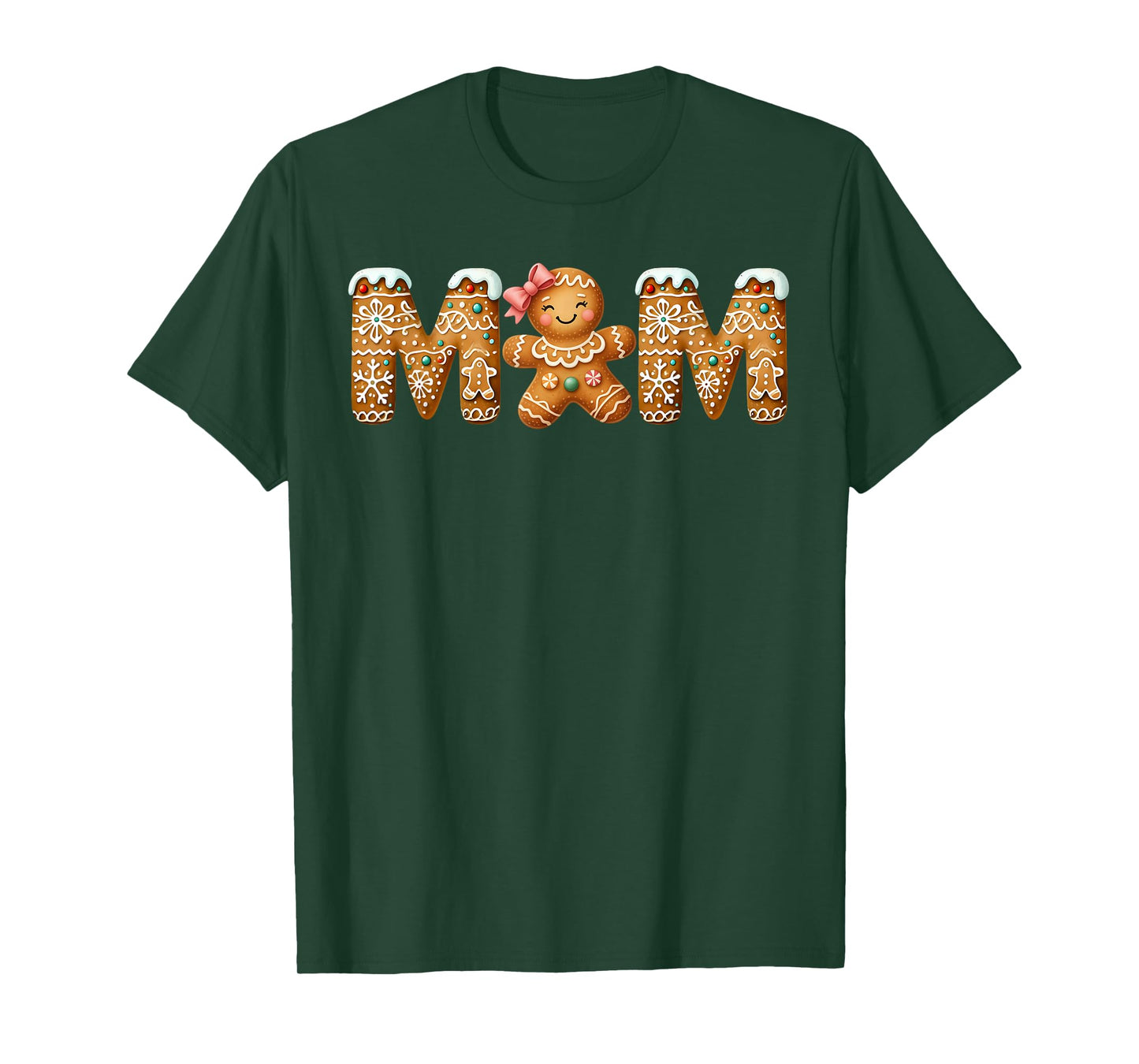 Christmas Gingerbread Matching Family Party Xmas Pajama Mom T-Shirt