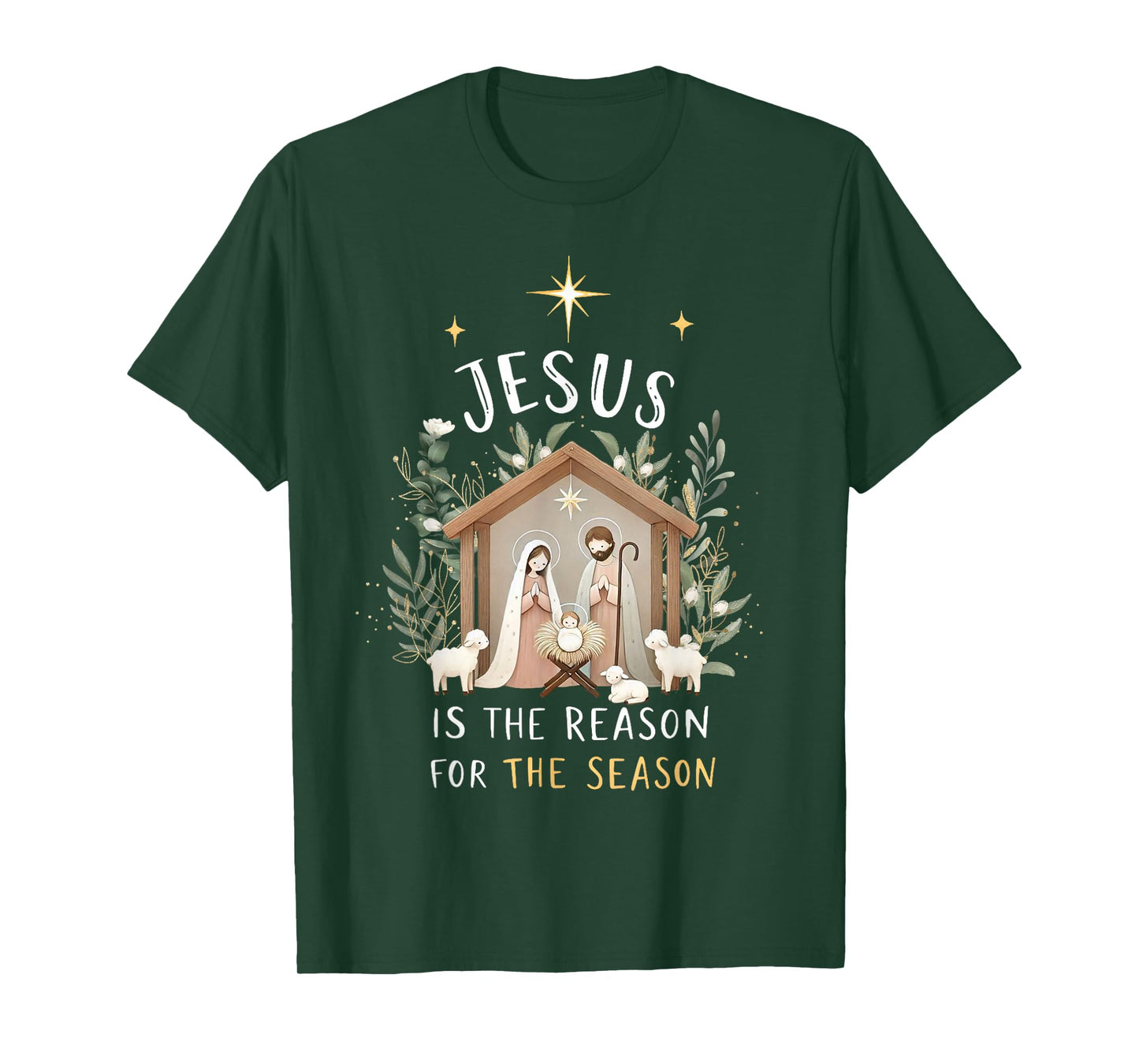 Jesus is The Reason for The Season Christmas Xmas Christian T-Shirt