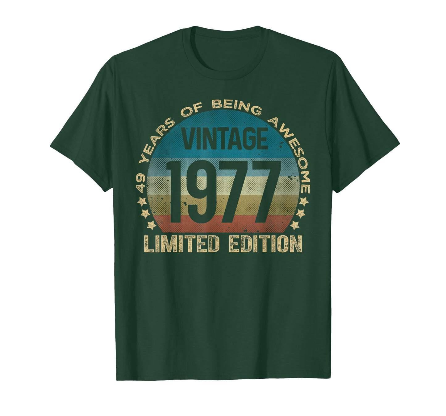49 Year Old Gifts Vintage 1977 Limited Edition 49th Birthday T-Shirt