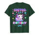 Sister of The Birthday Girl Axolotl Theme Family Matching T-Shirt