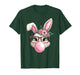 Girls Easter Bunny Face Leopard Easter Day Women Kids Girls T-Shirt