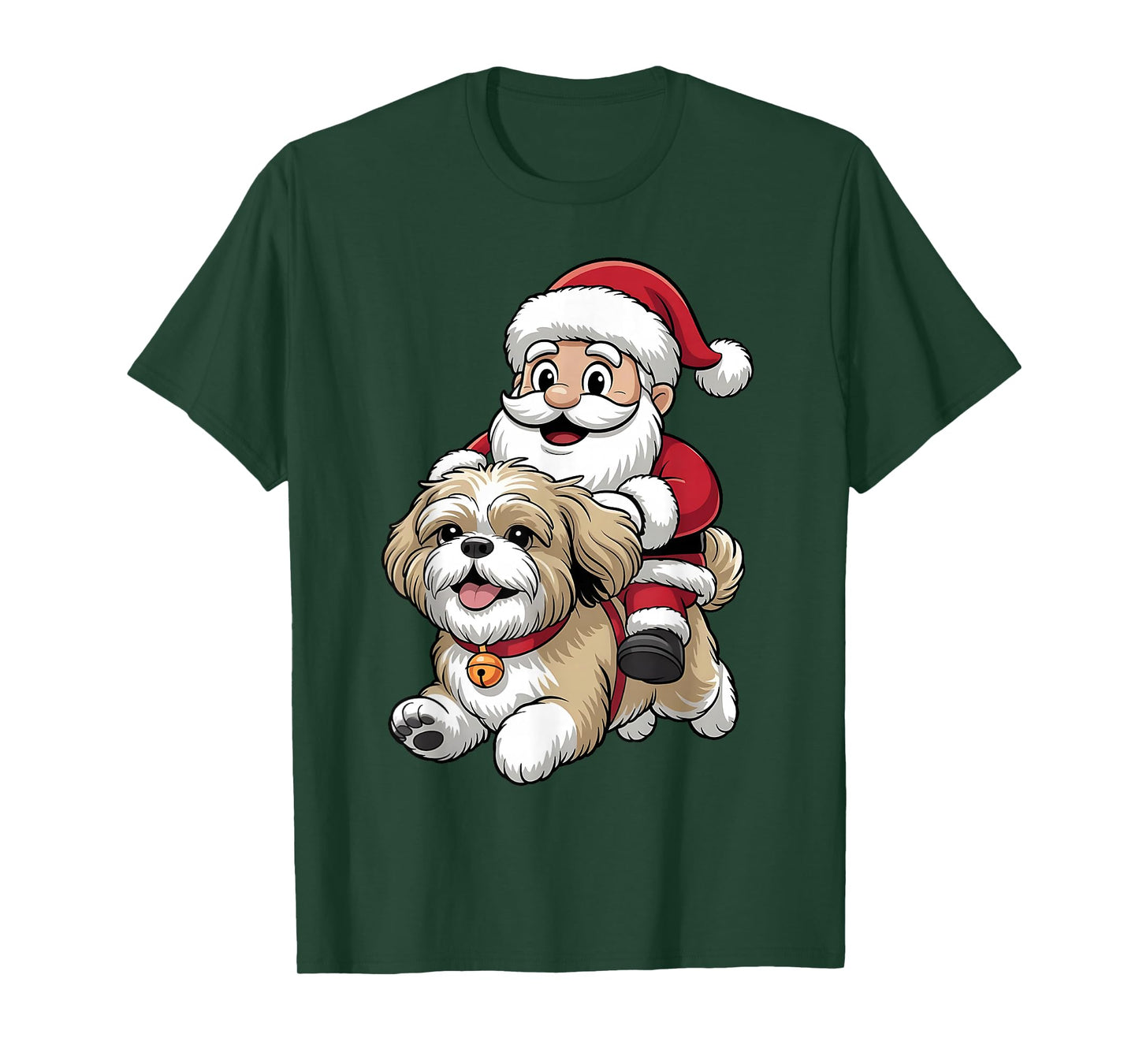 Shih Tzu Dog Lover Kids Men Women Christmas Pajama T-Shirt