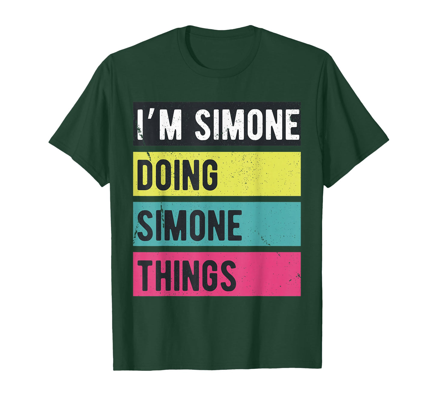 Doing Simone Things Funny Personalized Names Retro T-Shirt
