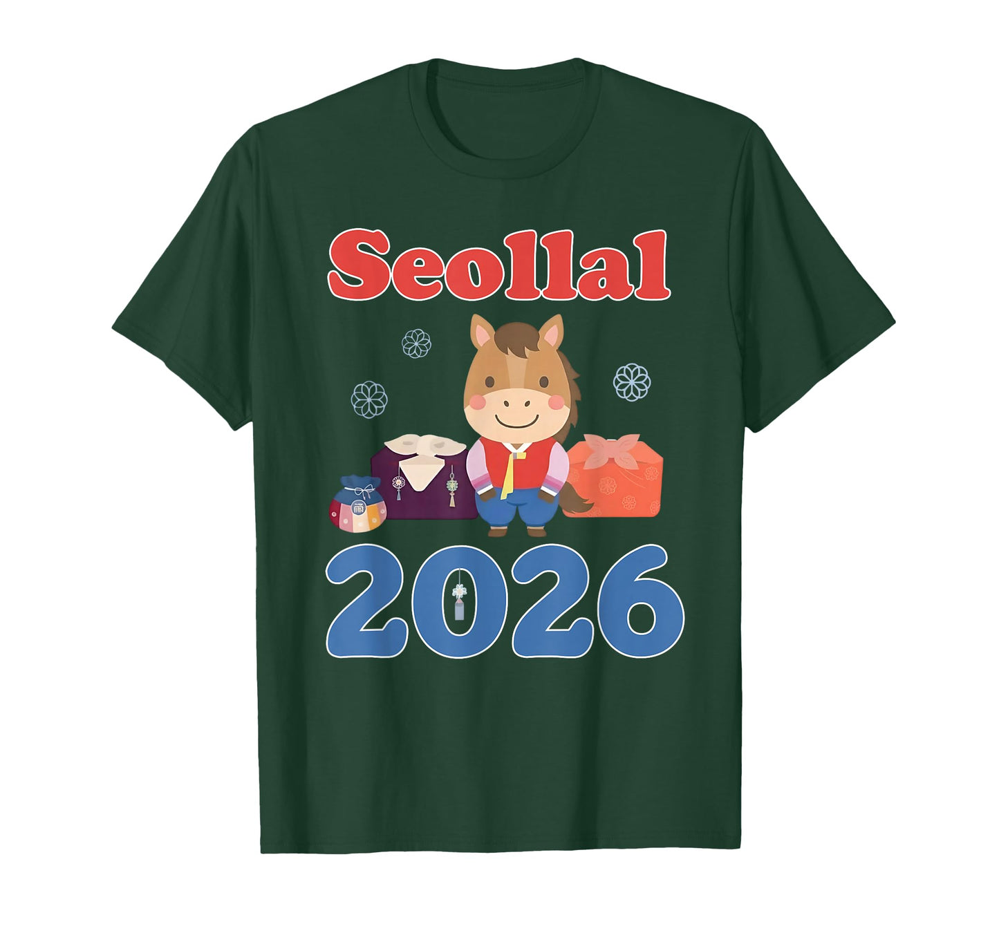 Seollal Korean Lunar New Year 2026 Year of The Horse T-Shirt