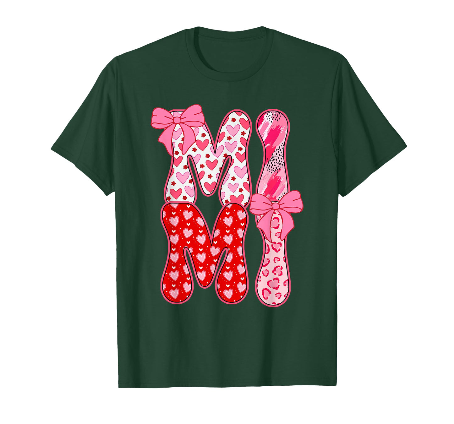 Mimi Coquette Bow Leopard Mimi Valentine Day Mother's Day T-Shirt