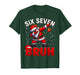 Bruh 67 Dabbing Santa Funny Meme Six Seven Christmas Costume T-Shirt