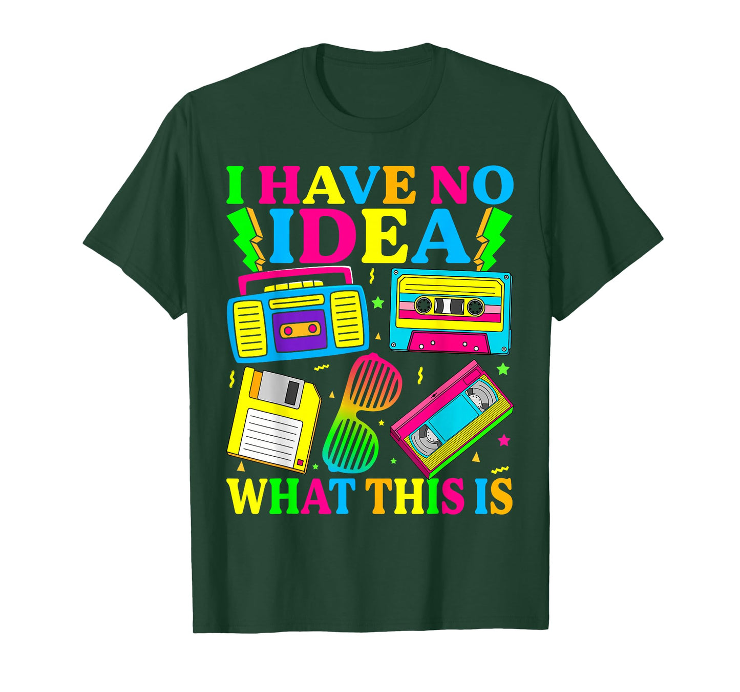 I Have No Idea What This is Kids 70s 80s 90s Outfit Theme T-Shirt