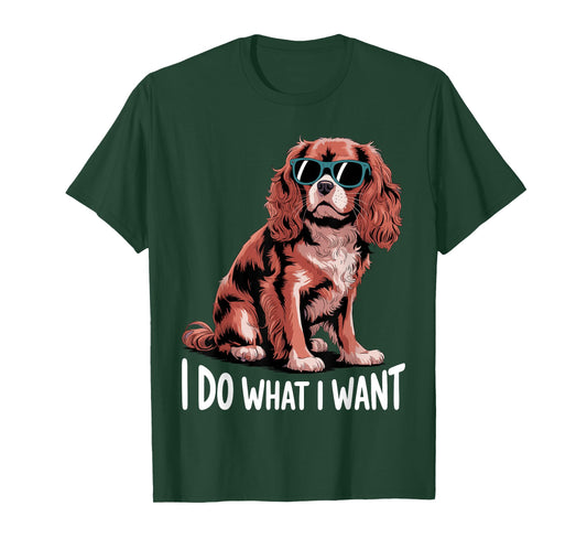 Cavalier King Charles Art for Men Women Cavalier Spaniel Dog T-Shirt