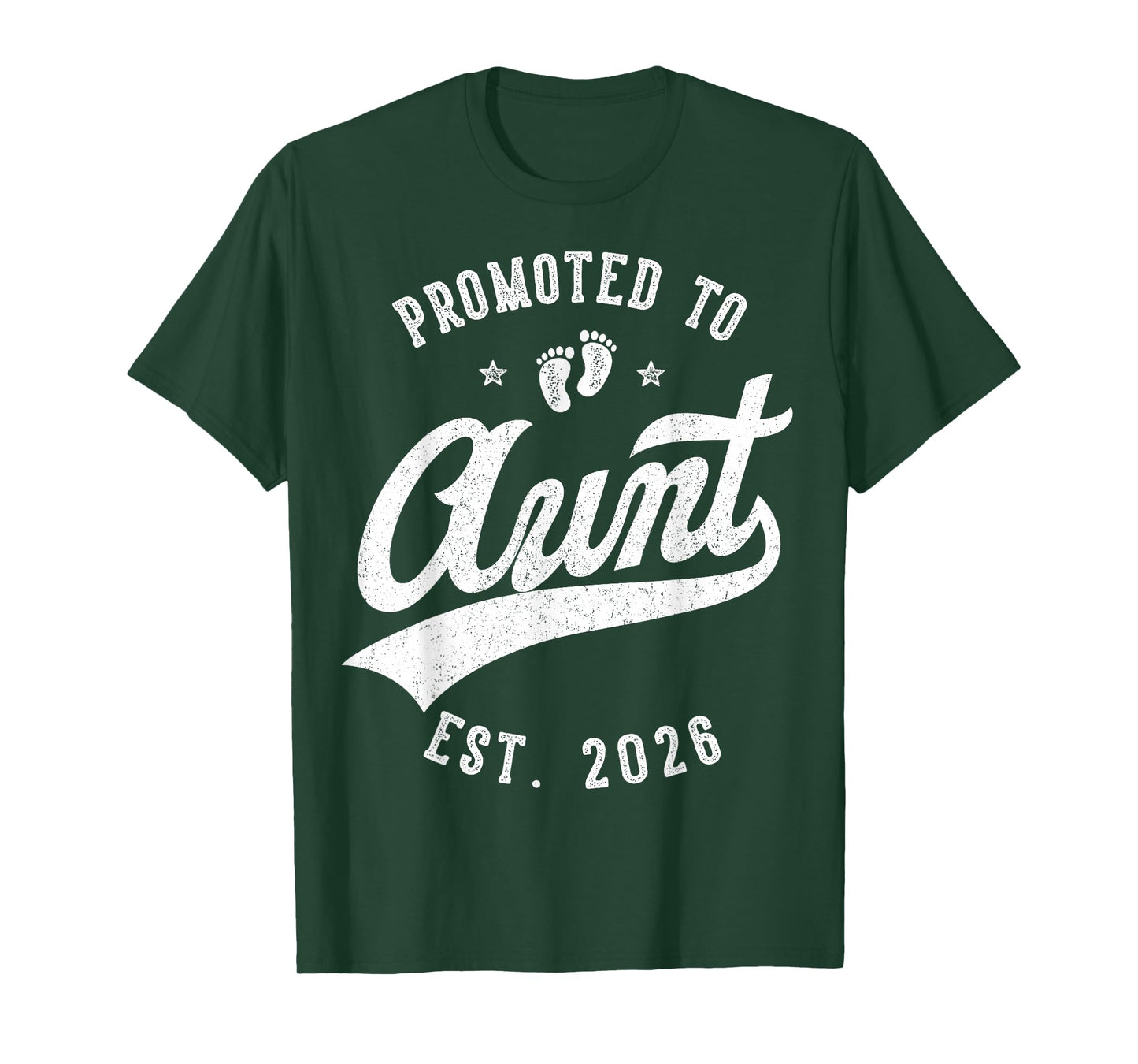 Promoted to Aunt 2026 Baby Announcement Family Matching T-Shirt