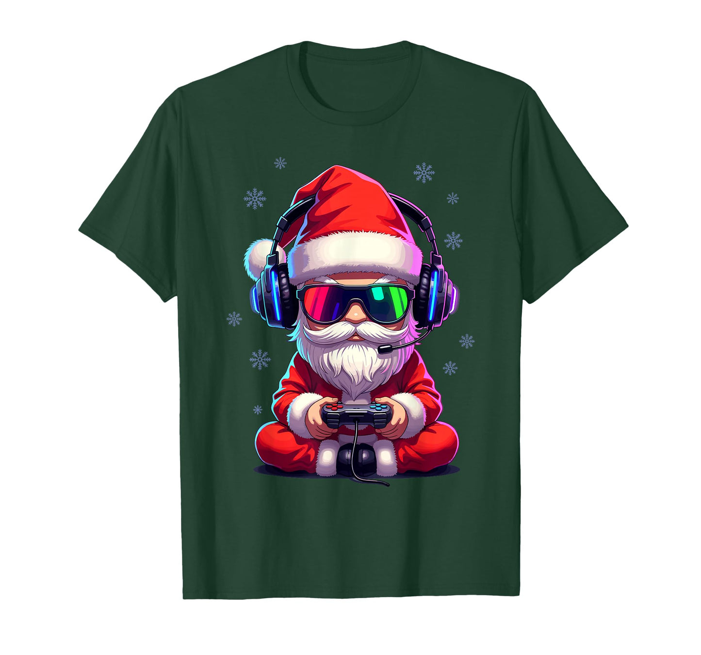 Santa Gaming Christmas Video Game Boys Holiday Gamer T-Shirt