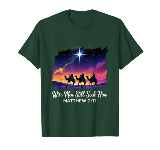 Vintage Wise Men Still Seek Him Jesus Faith 3 Kings T-Shirt