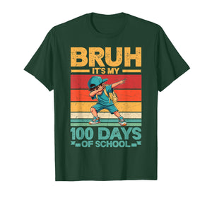 Bruh Its My 100 Days of School Boys 100th Day of School T-Shirt