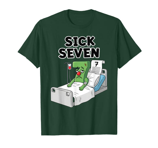 Sick Seven 67 Halloween Costume Fun Wordplay Design T-Shirt