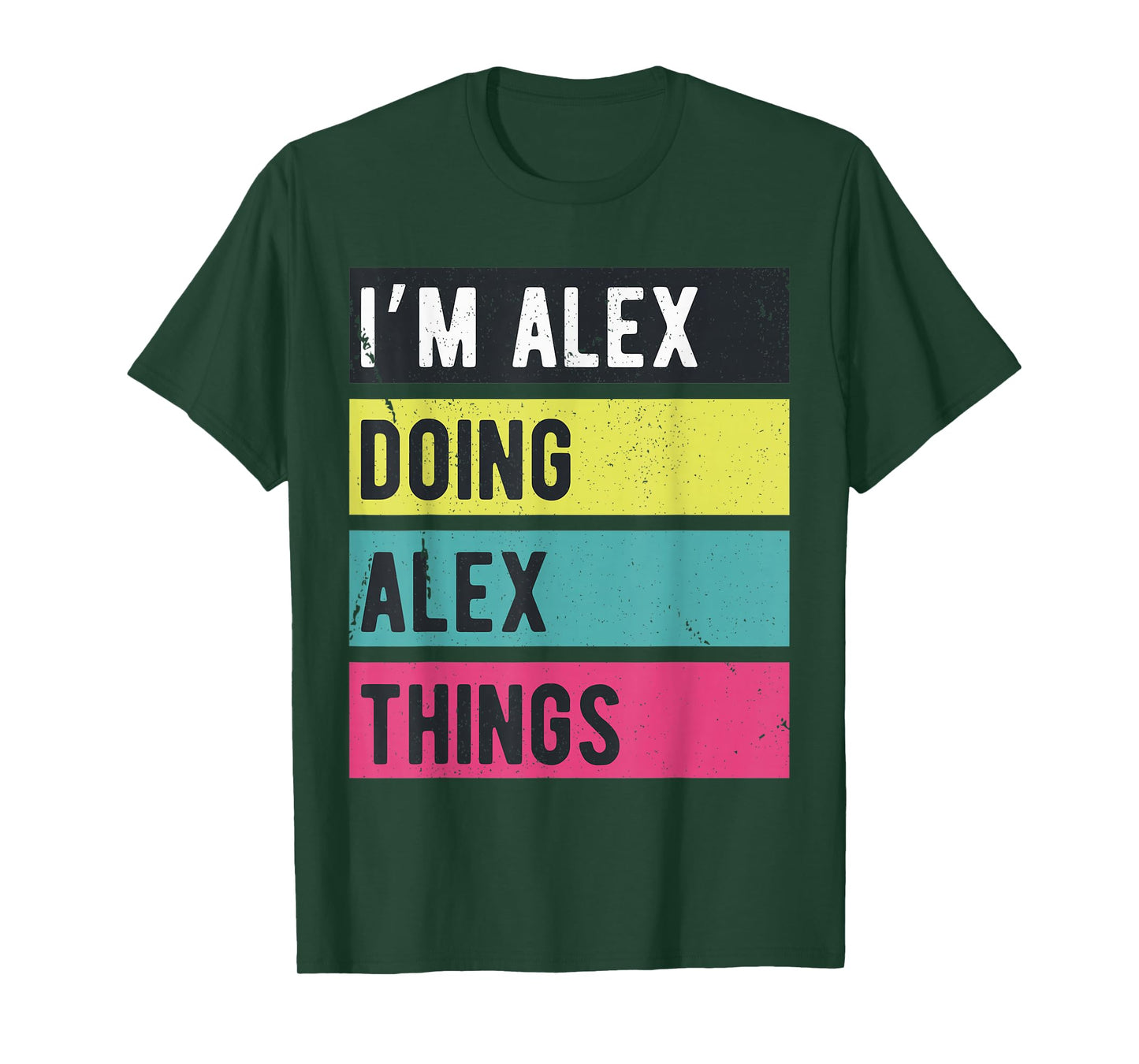 Doing Alex Things Funny Personalized Names Retro T-Shirt