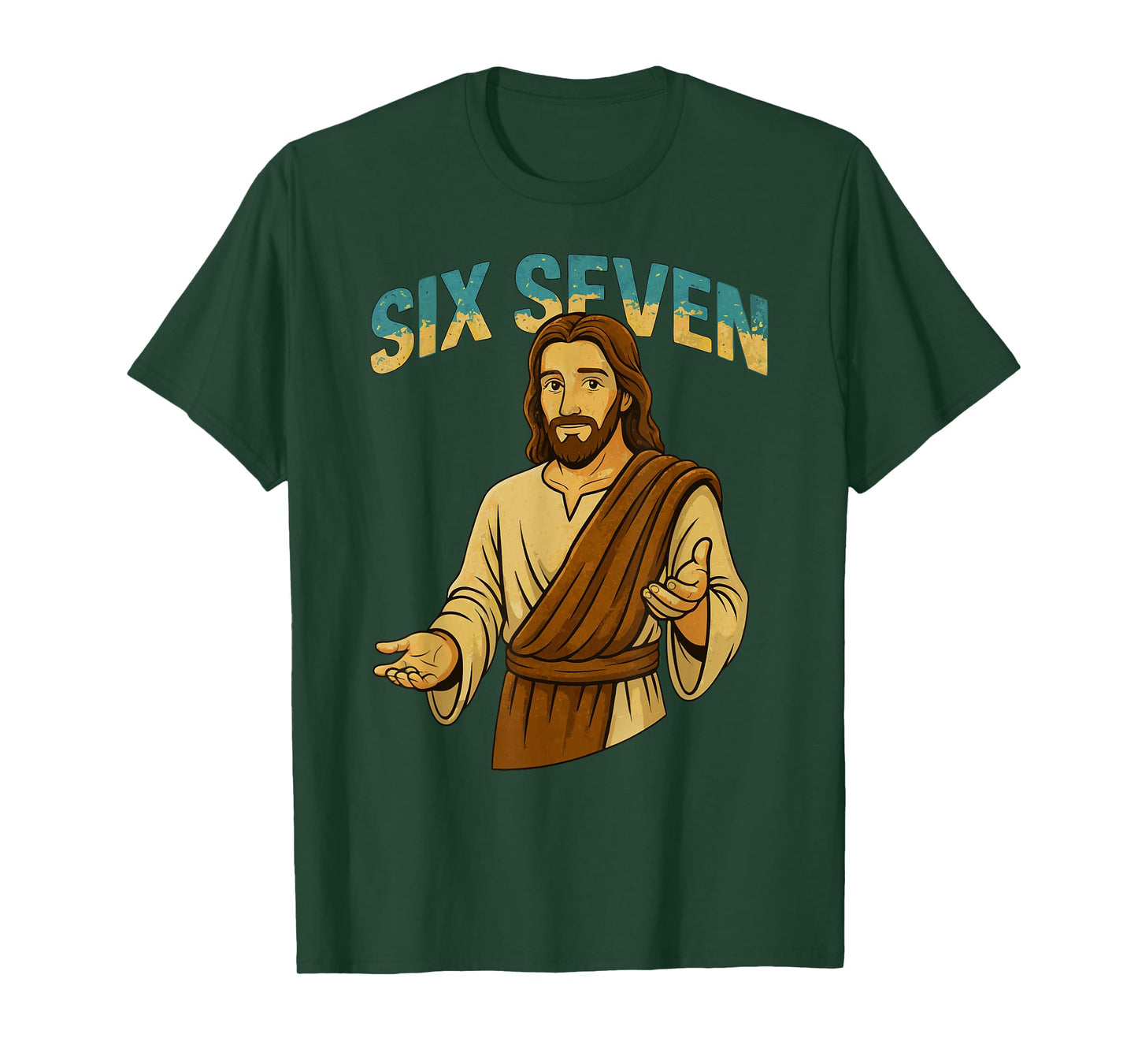 Six Seven Meme Christian Funny 67 Jesus T-Shirt