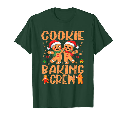 Funny Christmas Cookie Baking Crew Family T-Shirt
