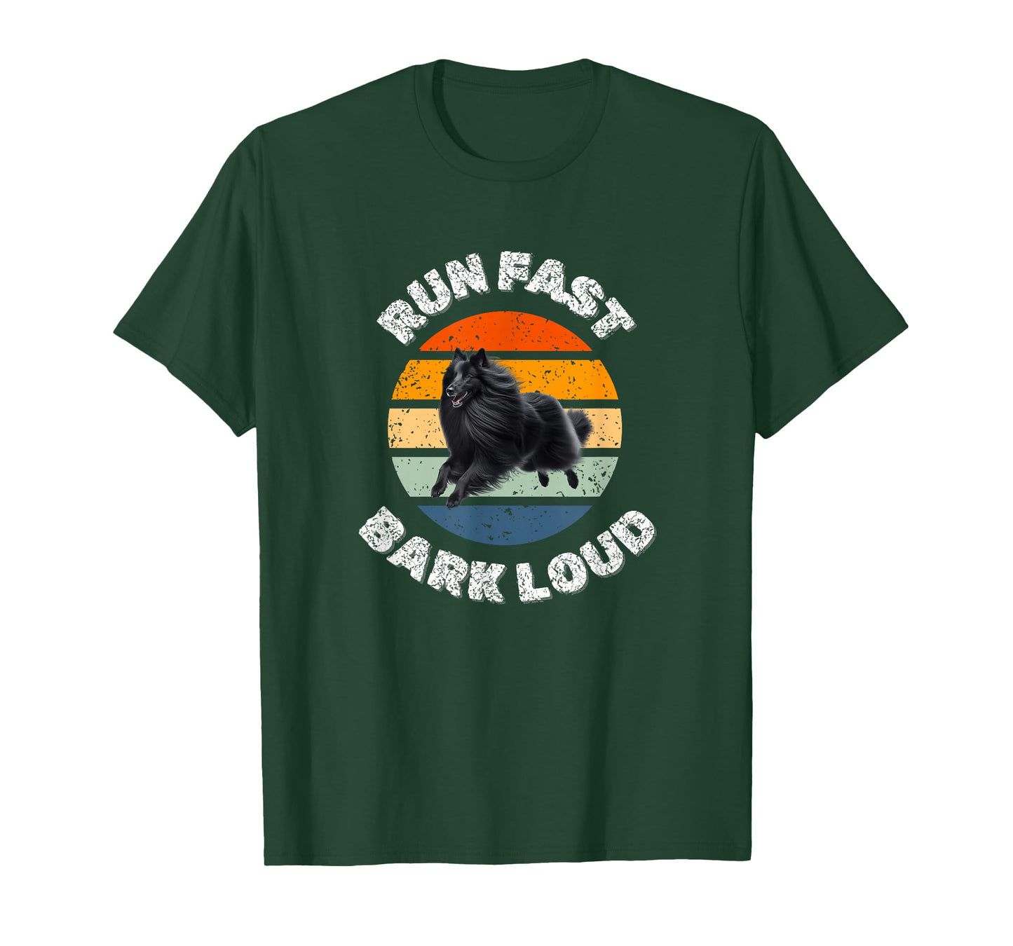 Dog Lover - Run Fast Bark Loud - Groenendael Dog T-Shirt