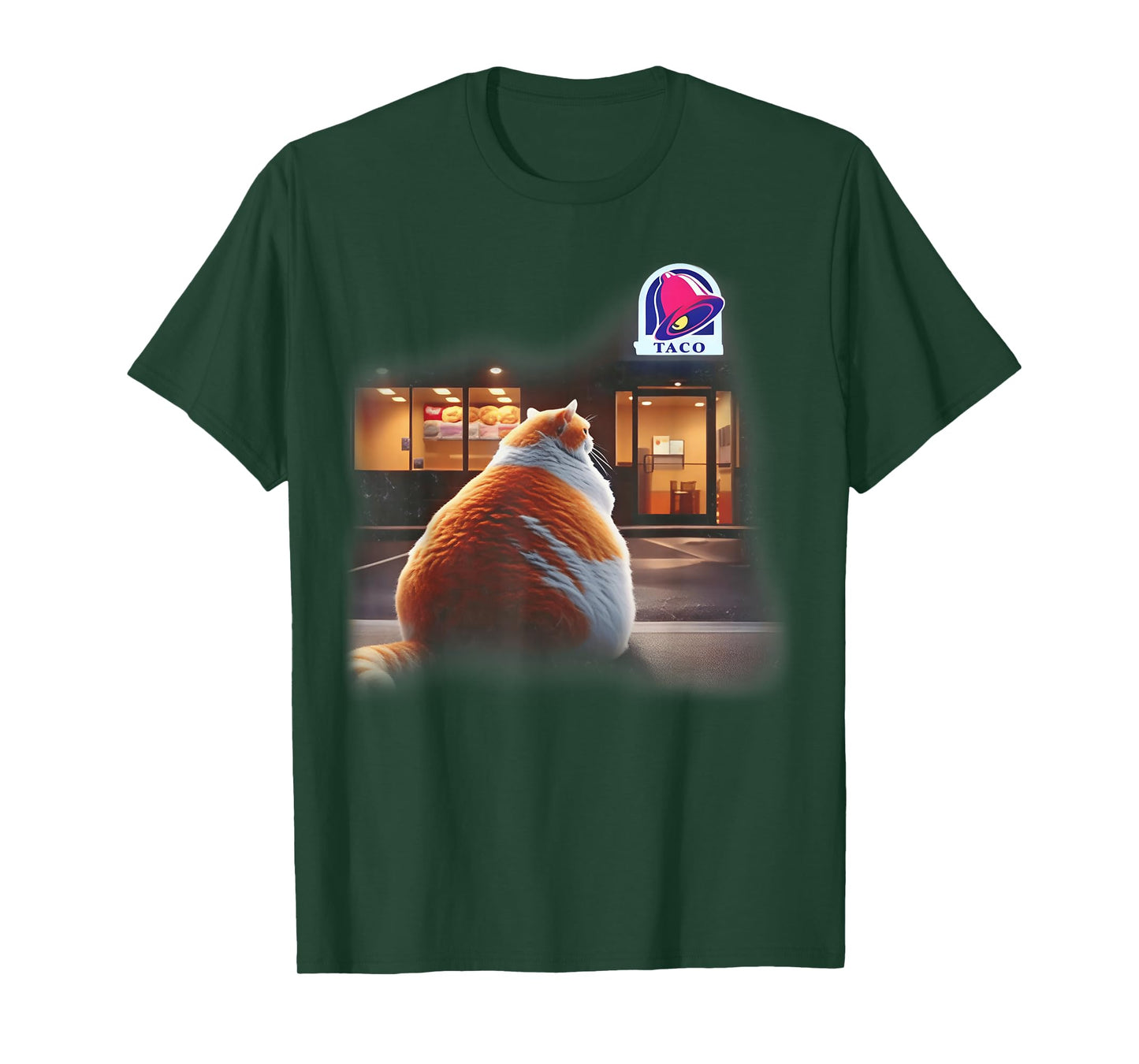 Fat Cat Taco Mexican Food Funny Chonk Cat Meme Kitten T-Shirt
