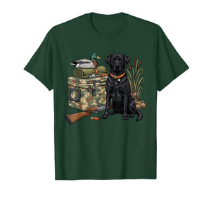 Black Lab Labrador Dog Hunting Duck Hunting Season Men Women T-Shirt