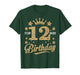 It's My 12th Golden Birthday 12 Year Old Bday Groovy T-Shirt