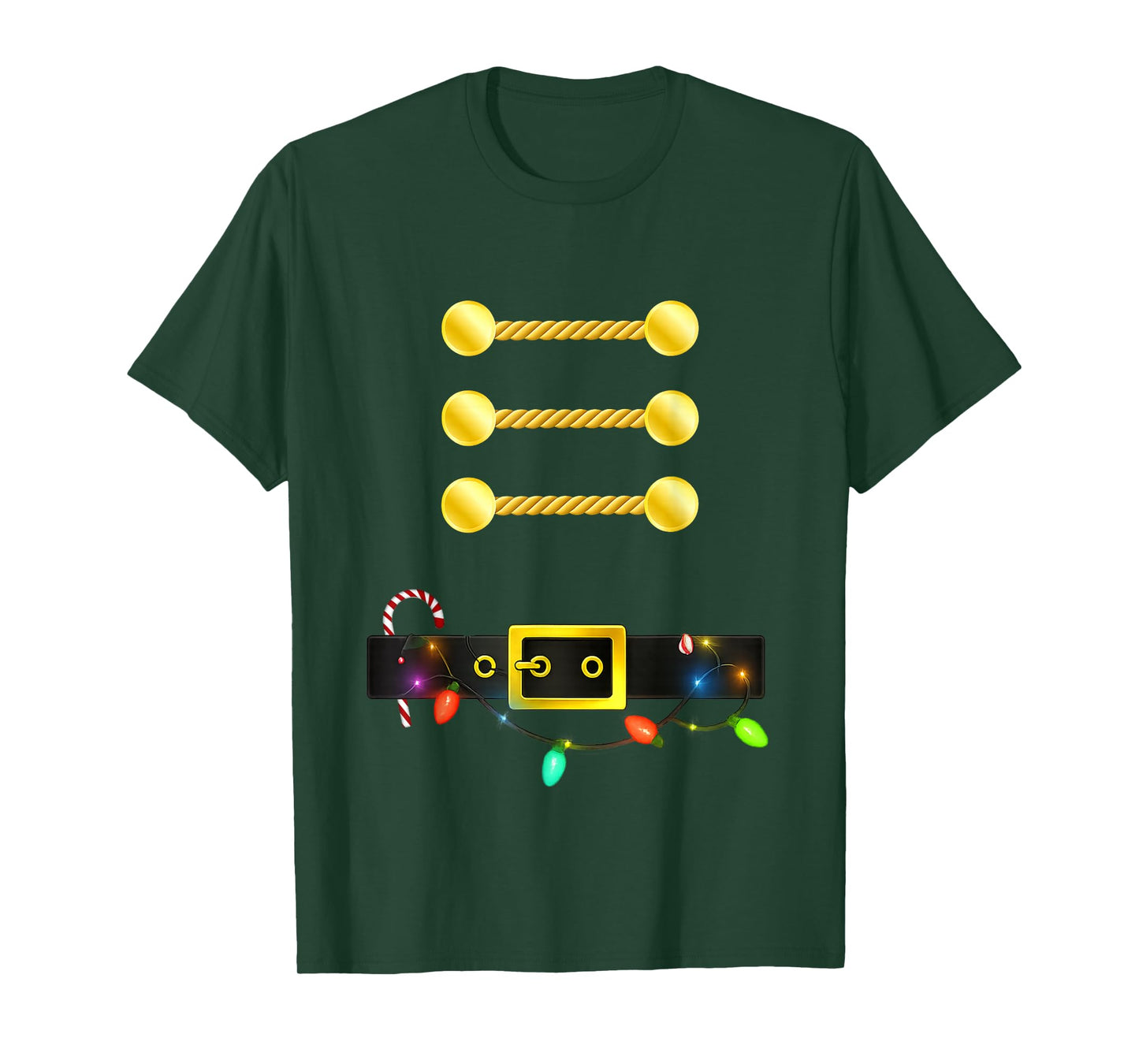 Nutcracker Costume Uniform Lights Matching Toy Soldier T-Shirt