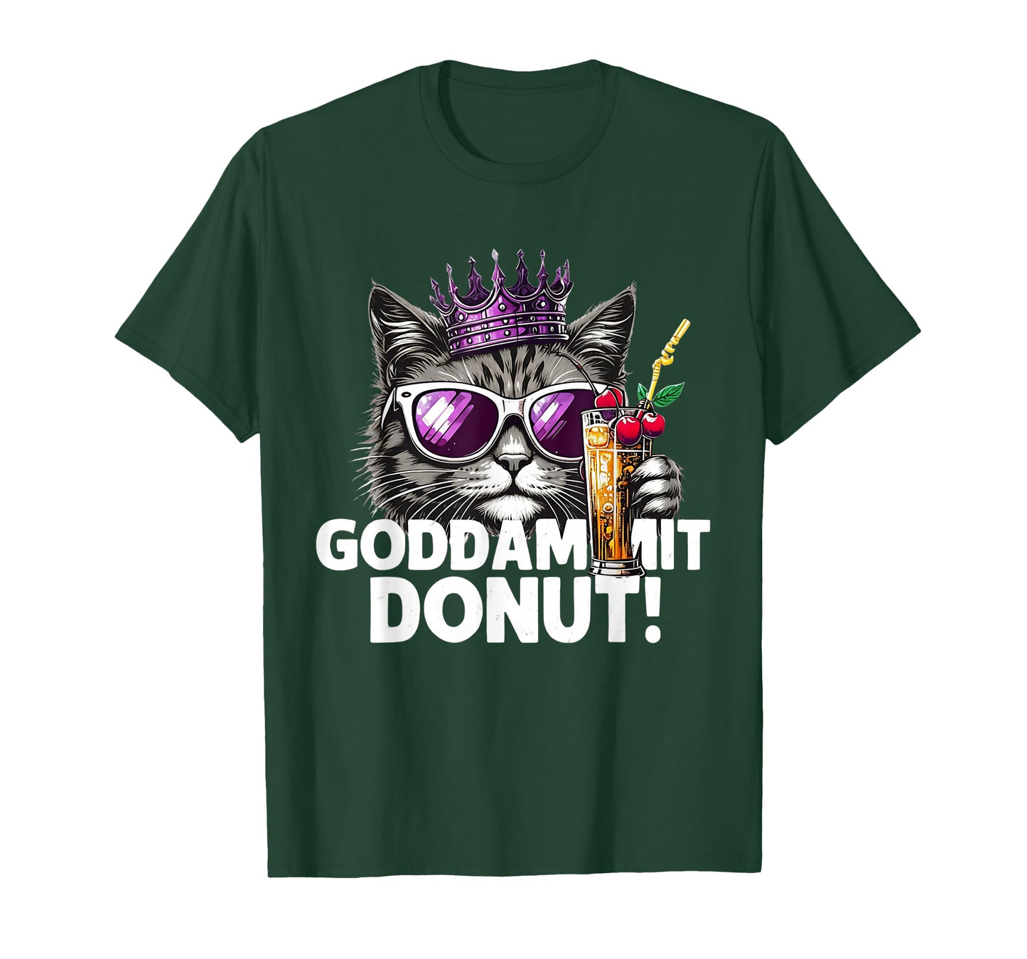 Donut Princess Cat Meme Tee – Kawaii Funny Cartoon Style T-Shirt