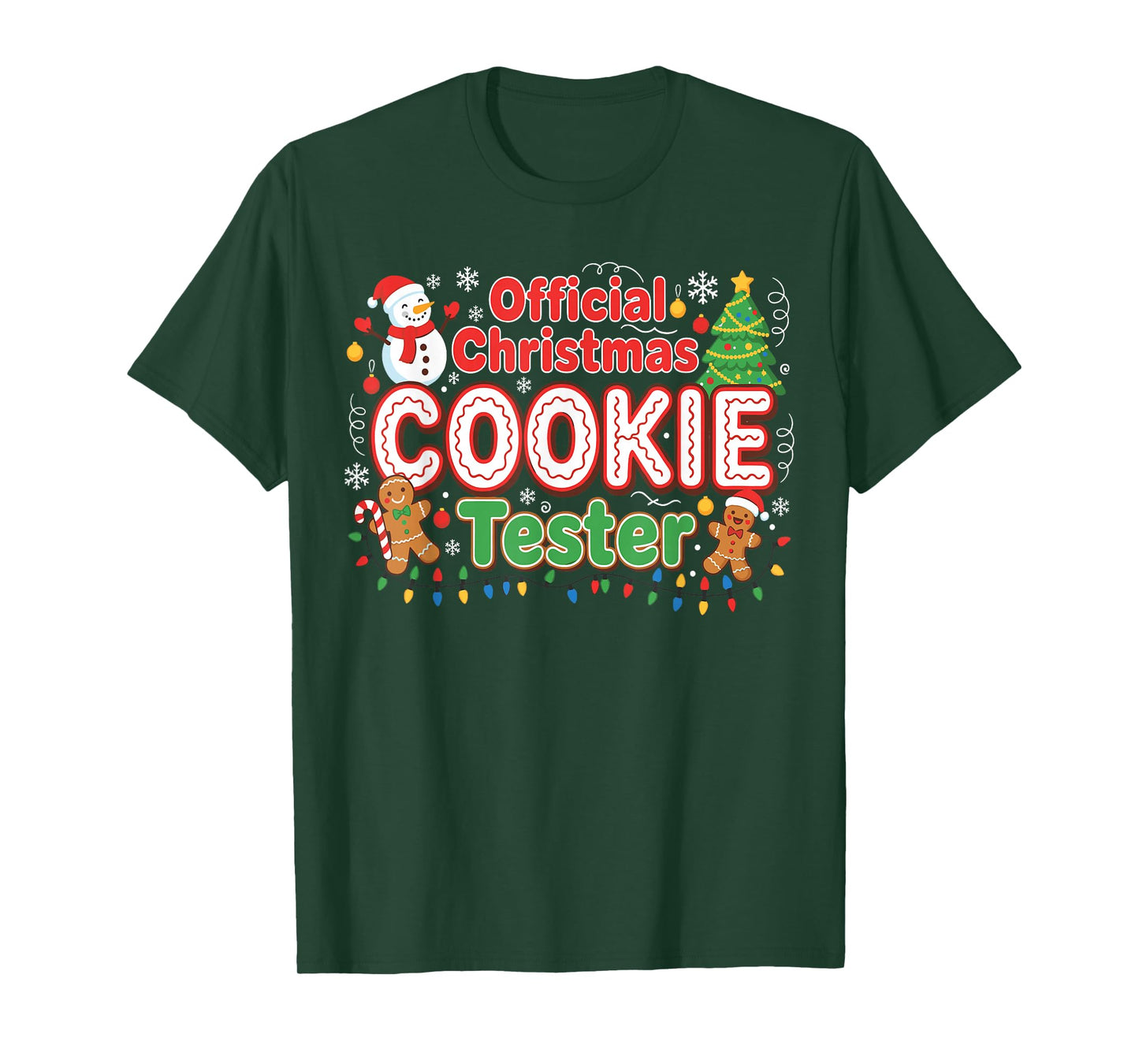 Official Christmas Cookie Tester Taster Baking Toddler Kids T-Shirt