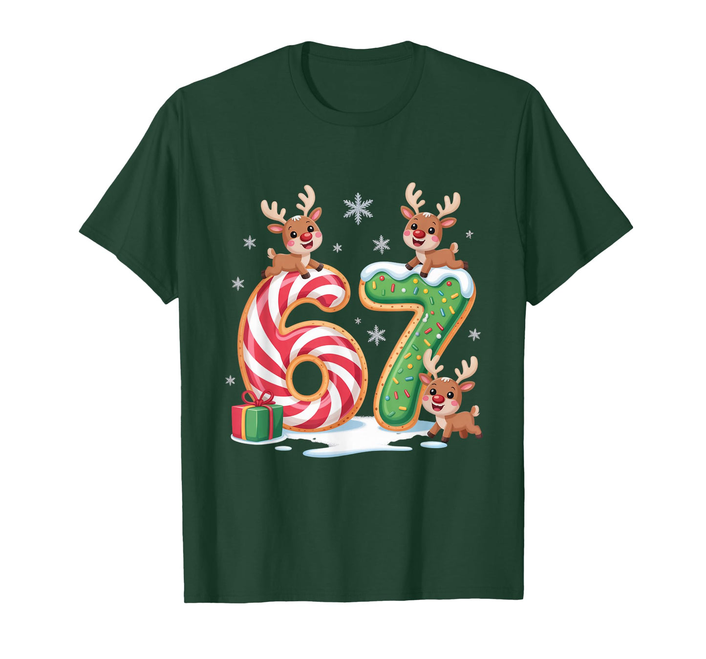 Christmas 67 Funny Xmas Six Seven Ugly Sweater 6-7 T-Shirt
