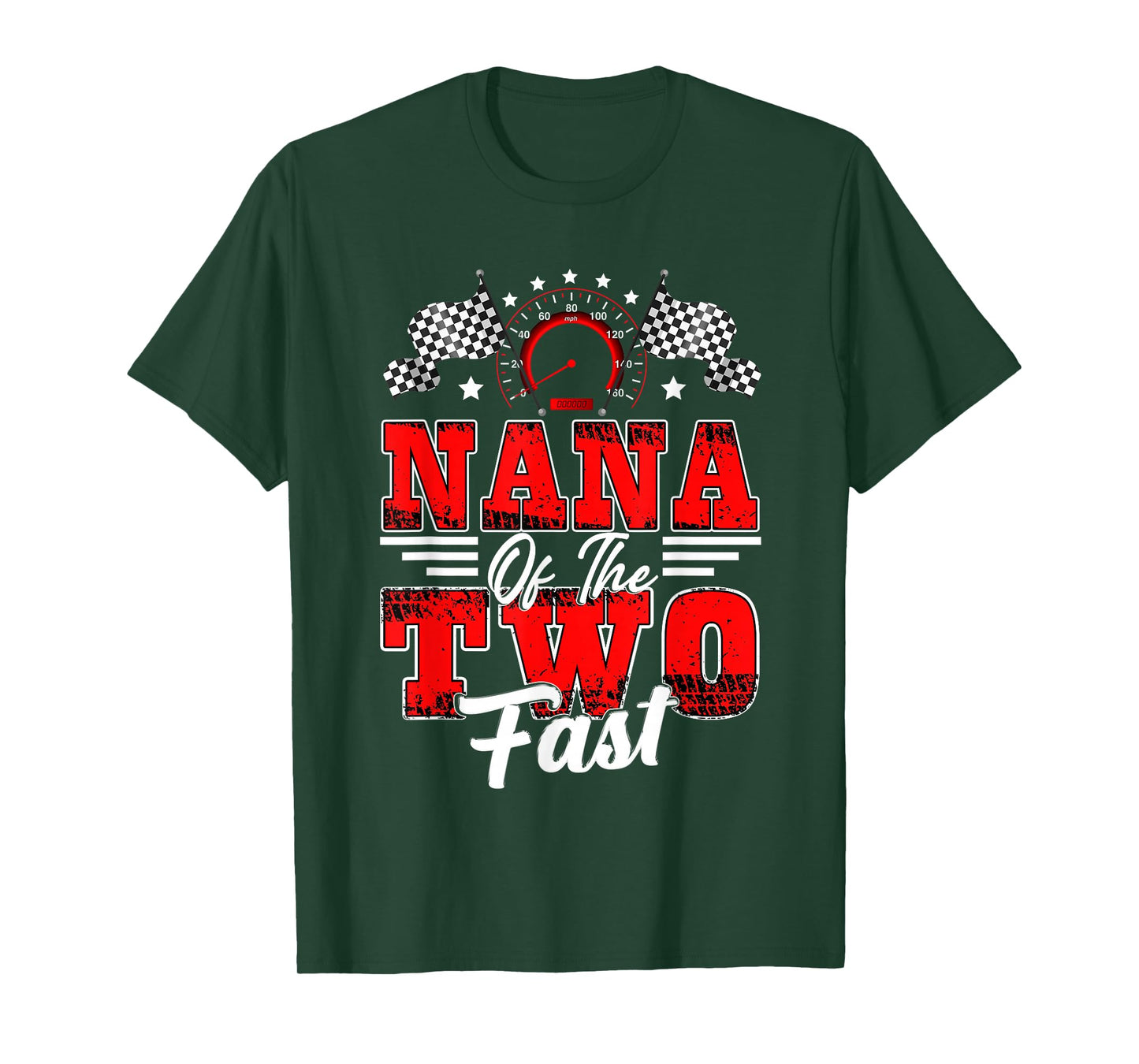 Nana of The Two Fast 2nd Birthday Racing Car Family T-Shirt