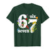 Six Seven 6 7 Meme Saying 6 7 Six Seven Floral Women Girls T-Shirt