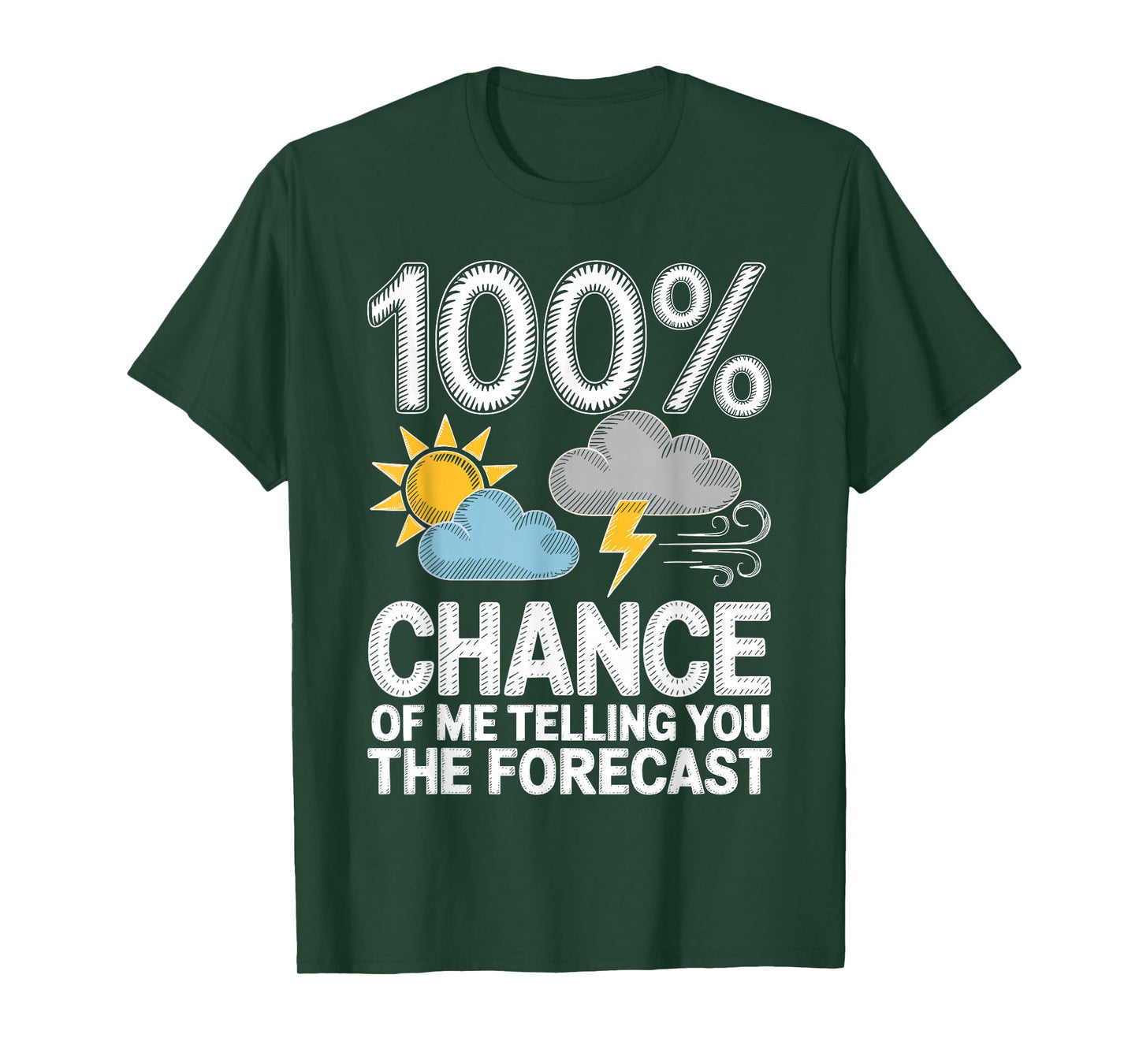 Funny Meteorology Art for Men Women Forecast Meteorologist T-Shirt