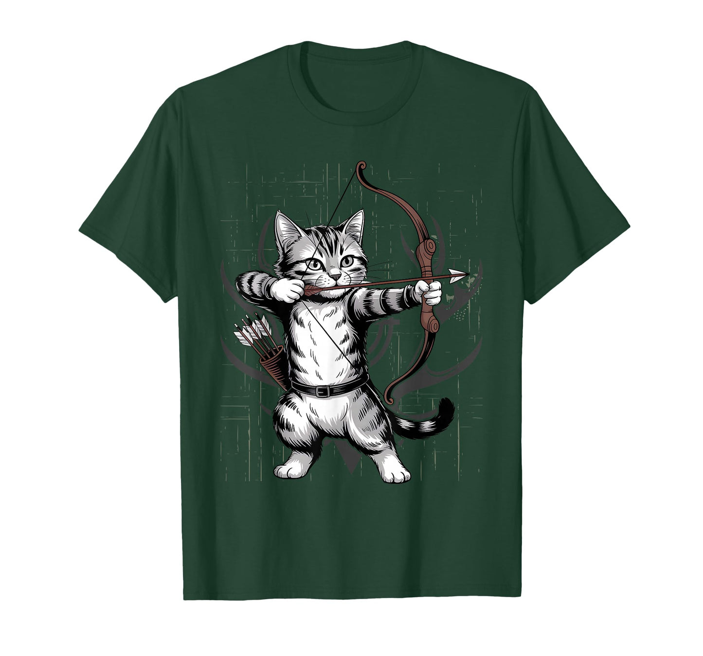 Vintage Archery Cat Kitten Lover T-Shirt