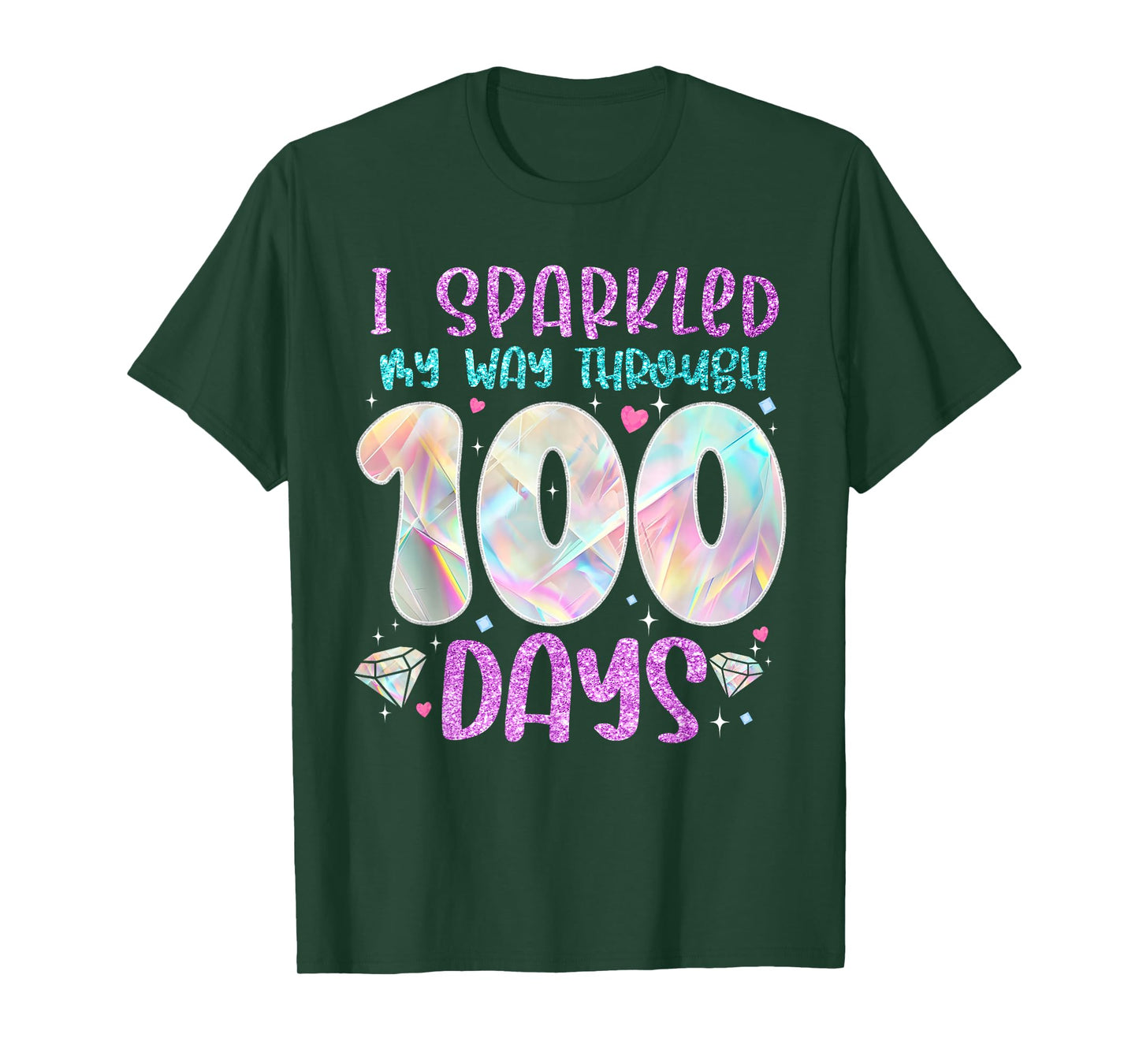 Funny 100 Days of School Teacher Student Kids 100th Day T-Shirt