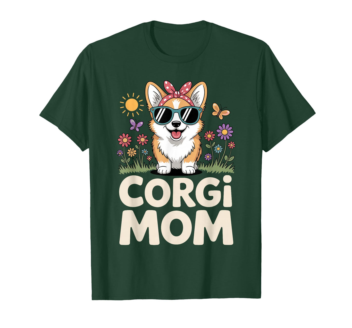 Cute Corgi Design for Women Girls Mom Dog Welsh Corgi Lovers T-Shirt