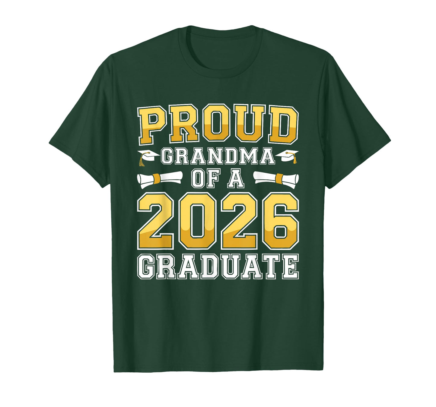 Proud Grandma of A 2026 Graduate Shirt Class 2026 Graduation T-Shirt