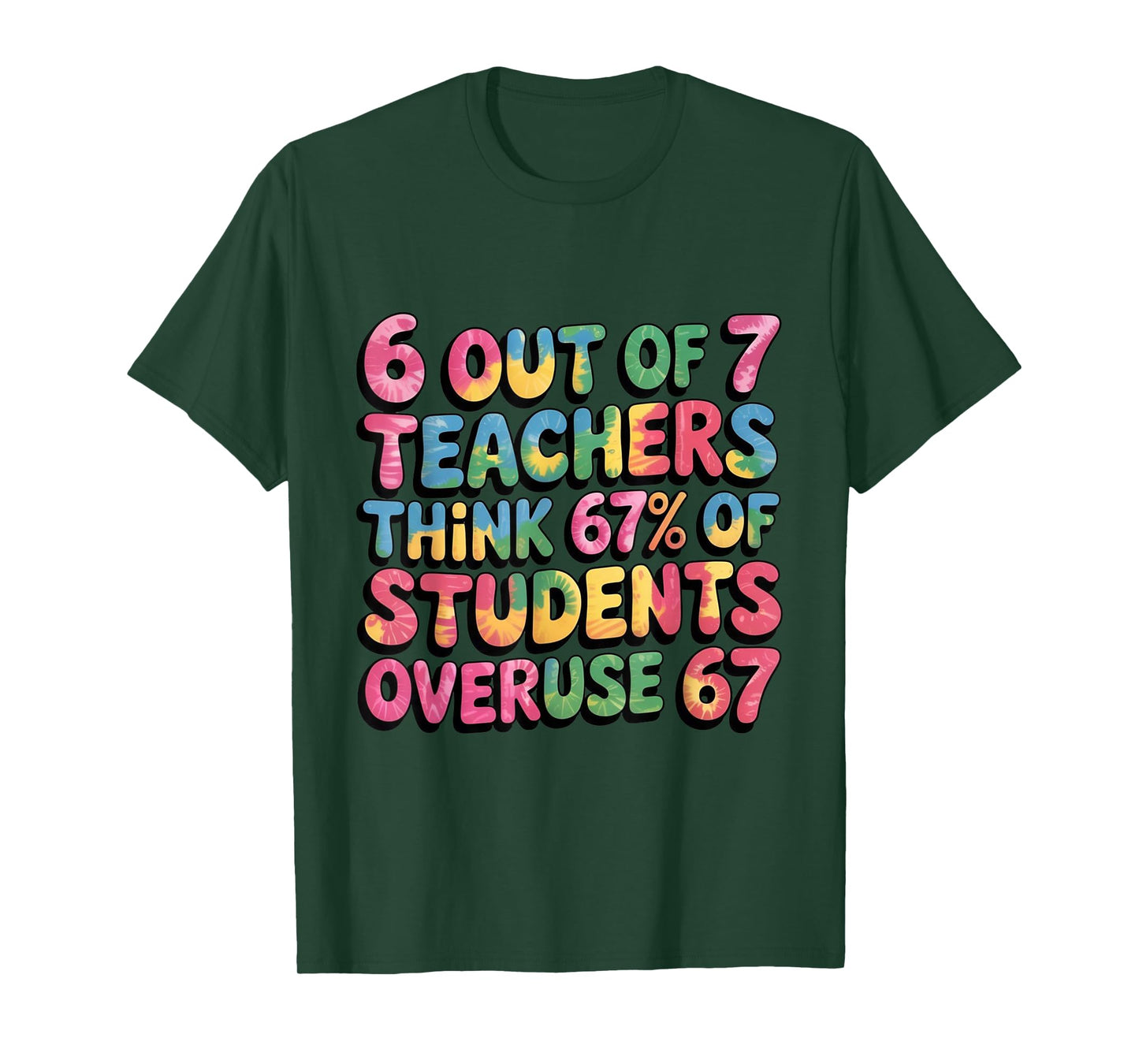 Teacher Funny Overuse 67 Teacher T-Shirt