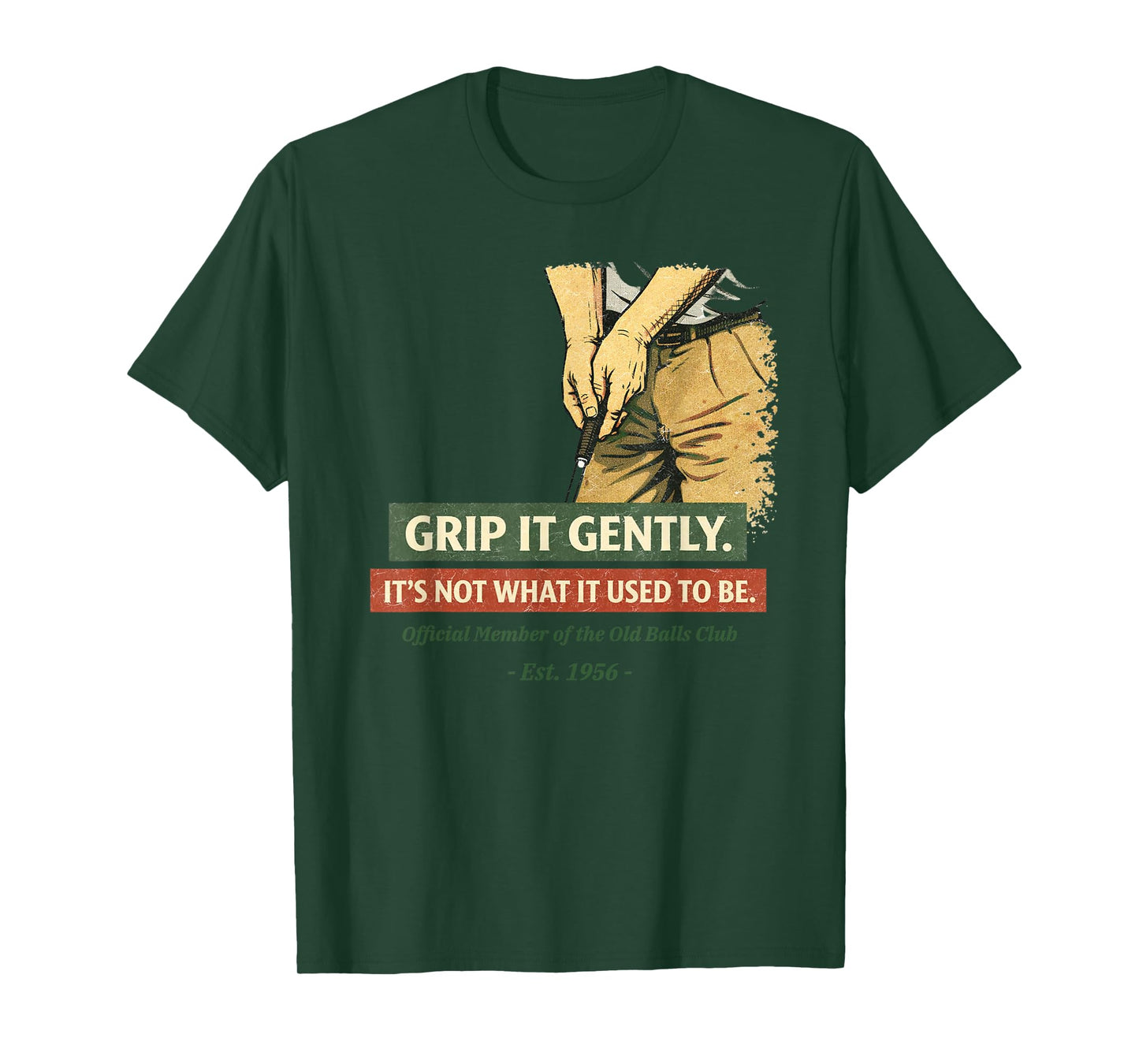 Funny Golf Humor Old Balls Club Est 1956 Vintage Design T-Shirt