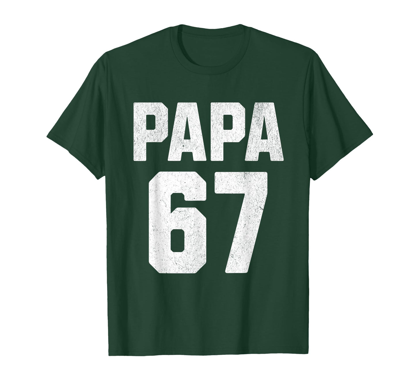 Vintage Papa 67 Six Seven Meme Papa Joke 67 Meme Funny T-Shirt