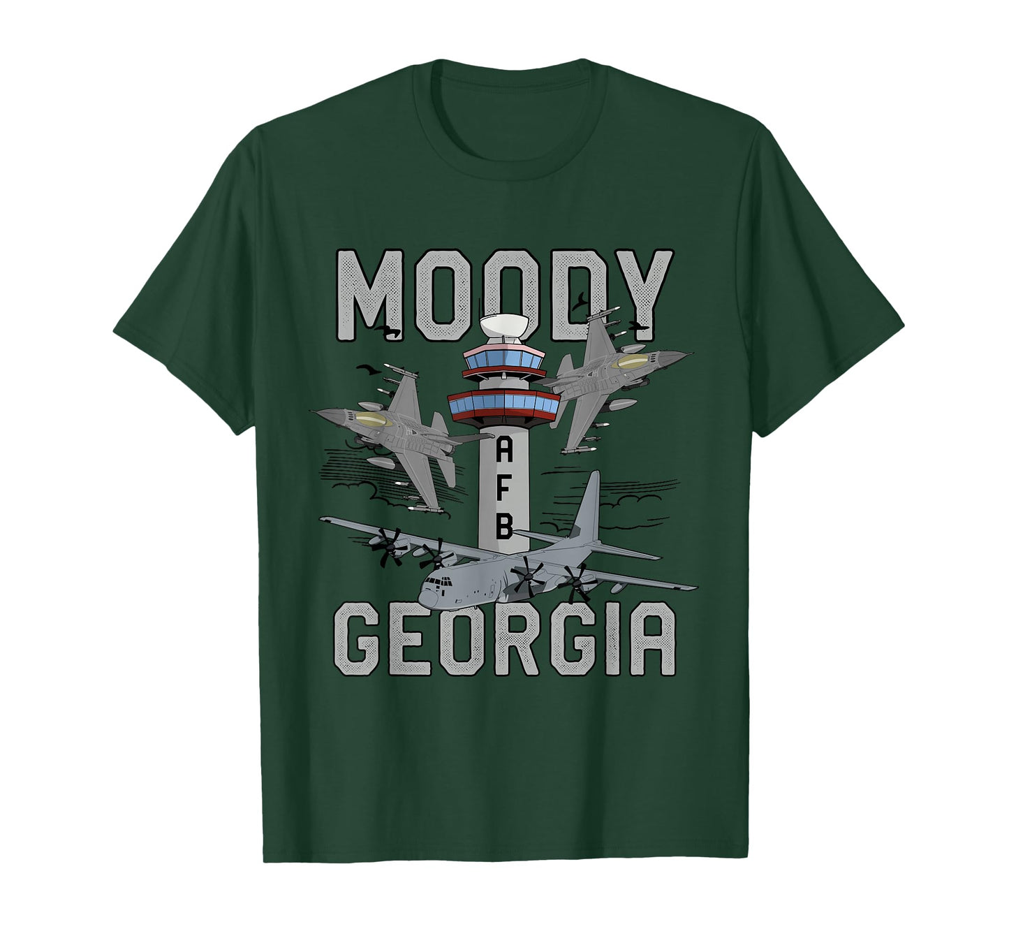 Moody AFB Georgia Air Force Base Fighter Jets Vintage Tee T-Shirt