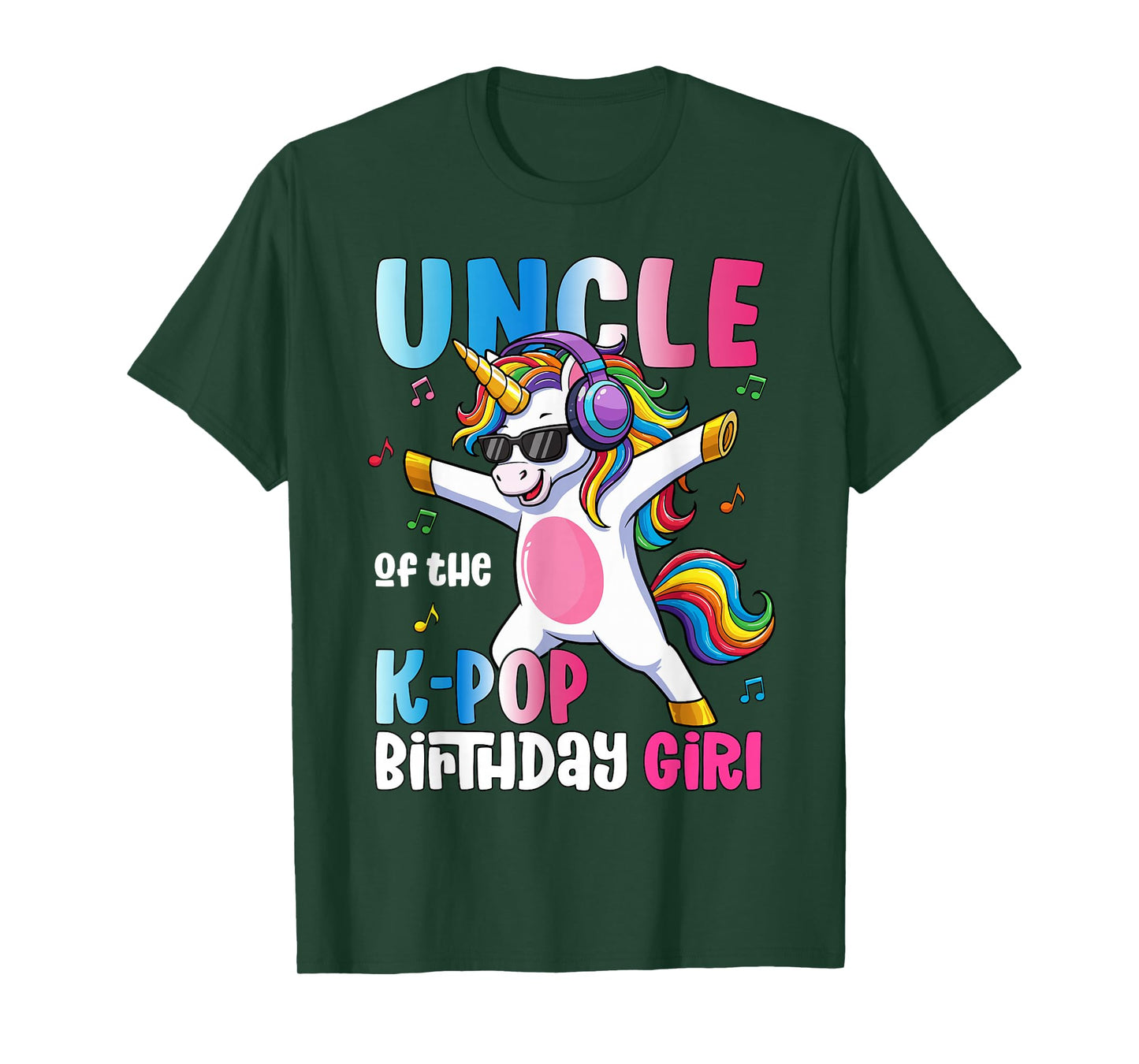 Uncle of The K-Pop Birthday Princess Birthday Girl T-Shirt