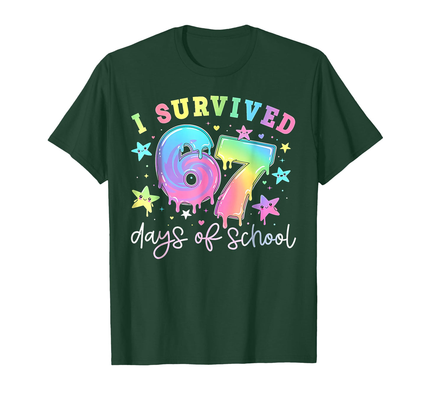 I Survived 67 Days of School Funny 67 Meme Teacher Student T-Shirt
