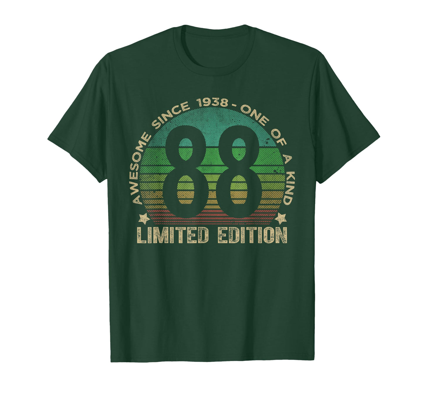 88 Year Old Gifts Vintage 1938 Limited Edition 88th Birthday T-Shirt