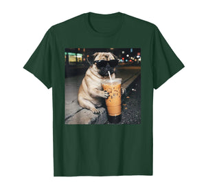 Pug Iced Coffee T-Shirt